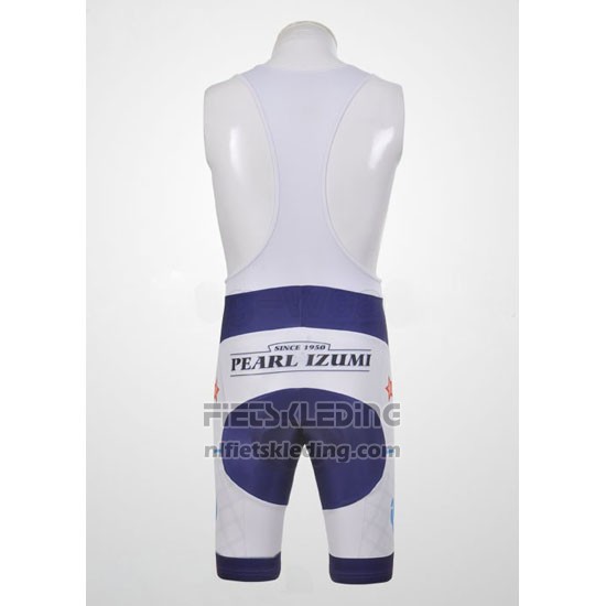2011 Fietskleding Pearl Izumi Wit en Blauw Korte Mouwen en Koersbroek